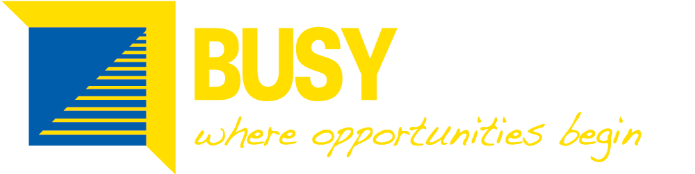 BUSY Ability logo white