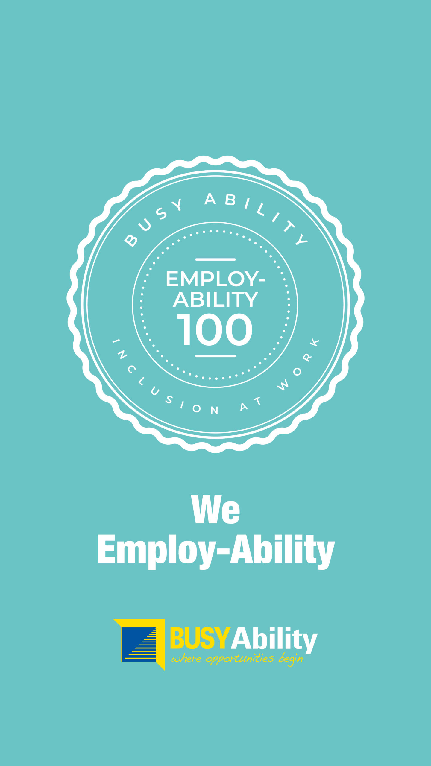 We Employ Ability logo promotion image